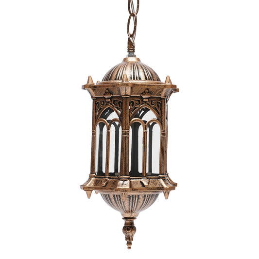 Vintage Industrial Metal Pendant Light European Style Hanging Led Lamp for Garden Balcony Outdoors Decor, IP44, 220V