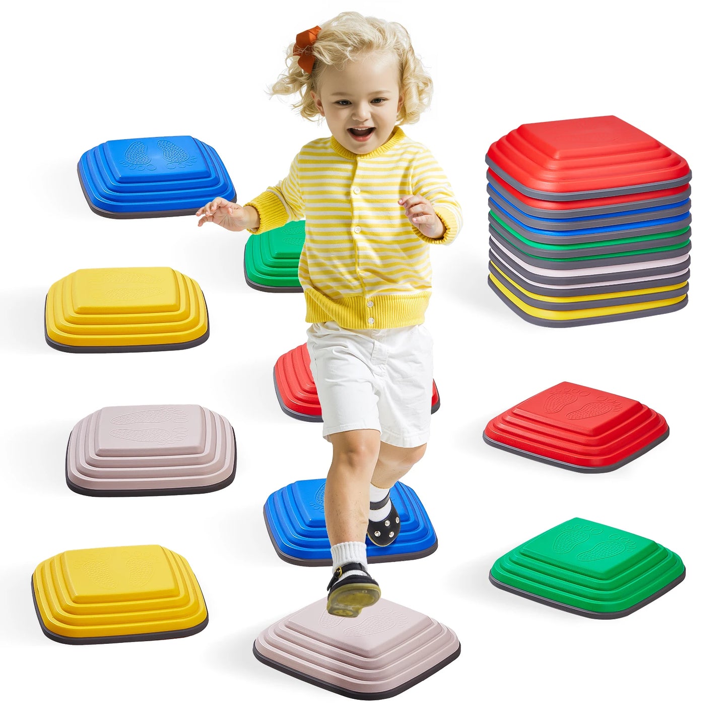 SucceBuy Balance Training Stepping Stones For Kids Sensory Coordination