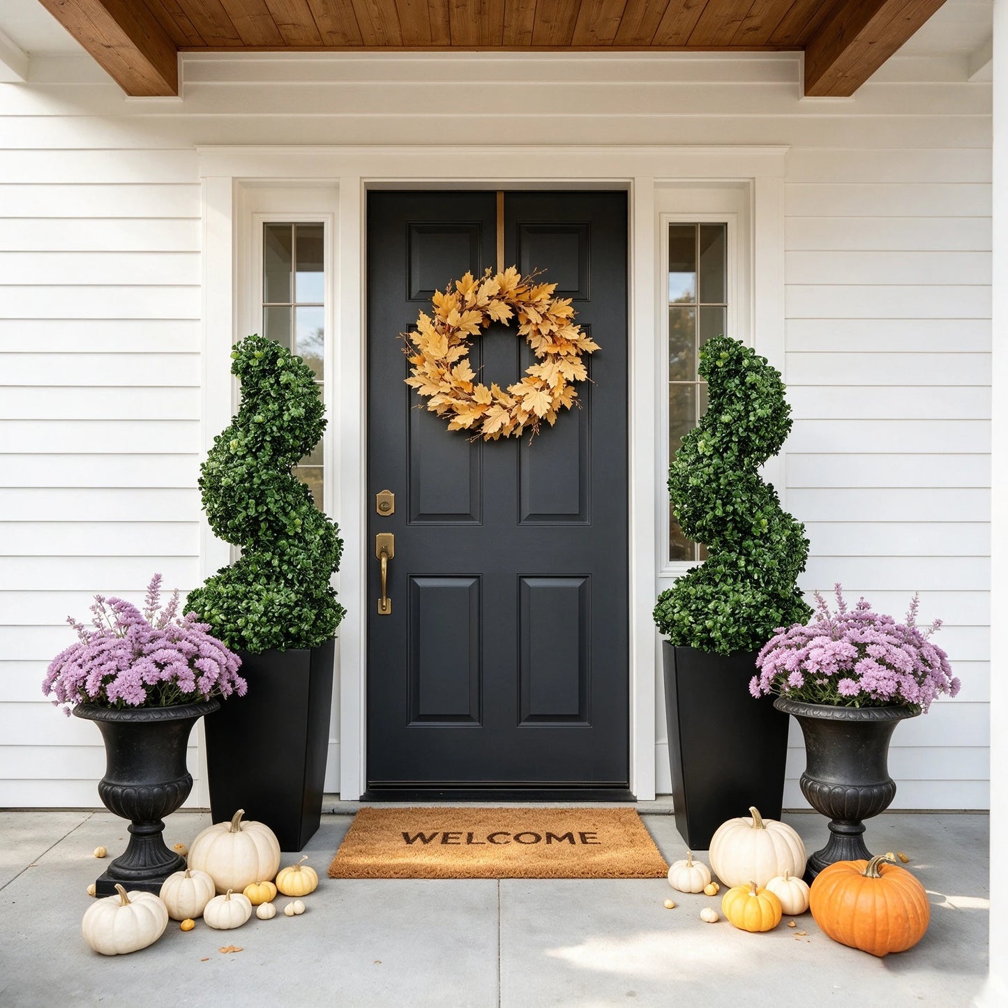 2.6/4.1/5.2ft Fake Plants 2 Pieces Artificial Boxwood Spiral Topiary Trees with Large Planter Spiral Faux Topiary Trees for Indoor Outdoor All-Year Green Fake Plants Highly Simulated for Home Christmas Decorative/Indoor/Front