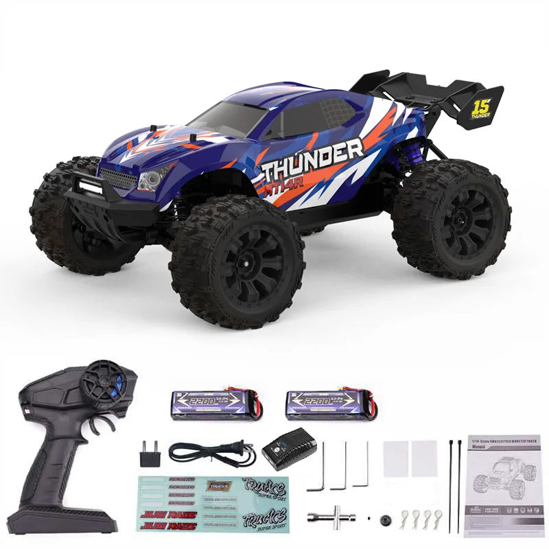 JIUSICE Brushless 2.4G RC Truck 4WD High Speed Off Road