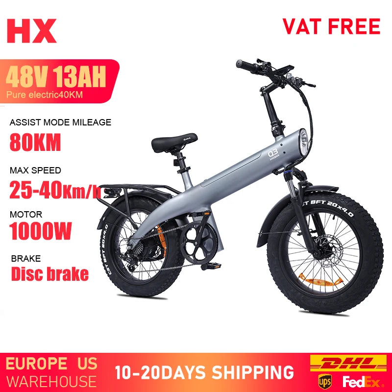 HX Q3 2000W Electric Bike 48V 20Ah Fat Tire OffRoad