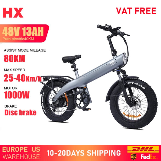 HX Q3 2000W Electric Bike 48V 20Ah Fat Tire OffRoad