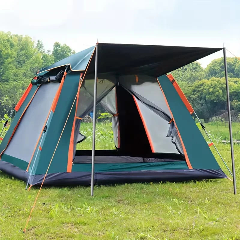 Automatic Open Waterproof Camping Tent With Sun Protection For 3 To 6 People
