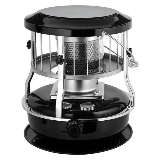 2-in-1 Outdoor Heater Stove Non-Electric 9000 BTU Portable Indoor Radiant Heater Stove for Camping, Cooking (Black)
