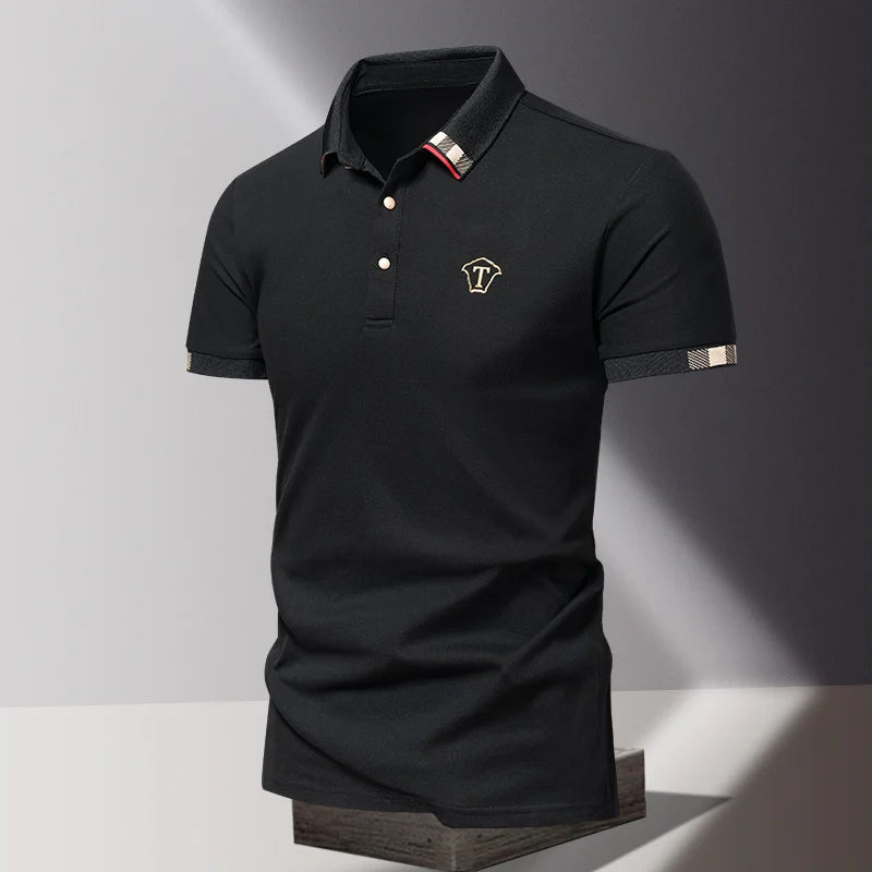 Lane JT Pure Cotton Mens Polo Short Sleeve T Shirt