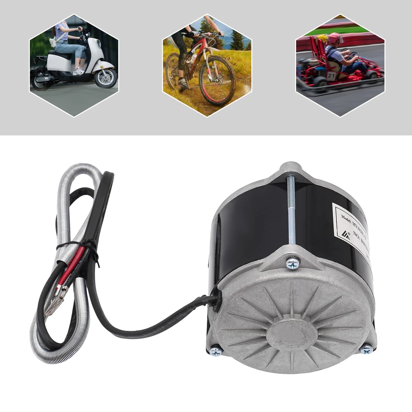 MY1018E D Brushed DC Motor 36V 500W For Electric Bikes