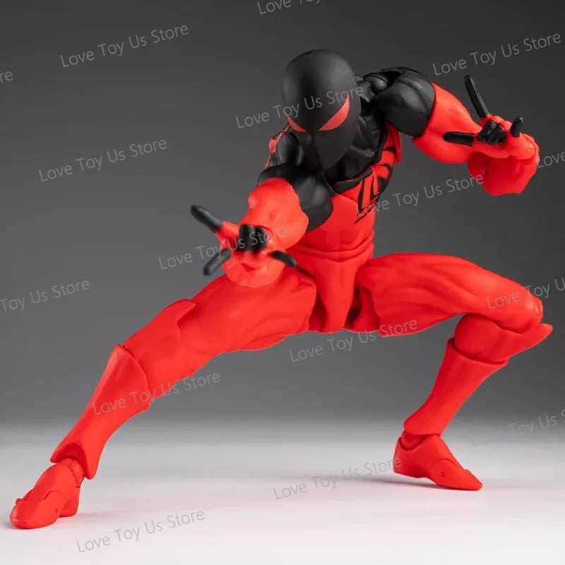 Hot Toys Spider Man Symbiote Suit And Scarlet Spider Action Figures Gift Set