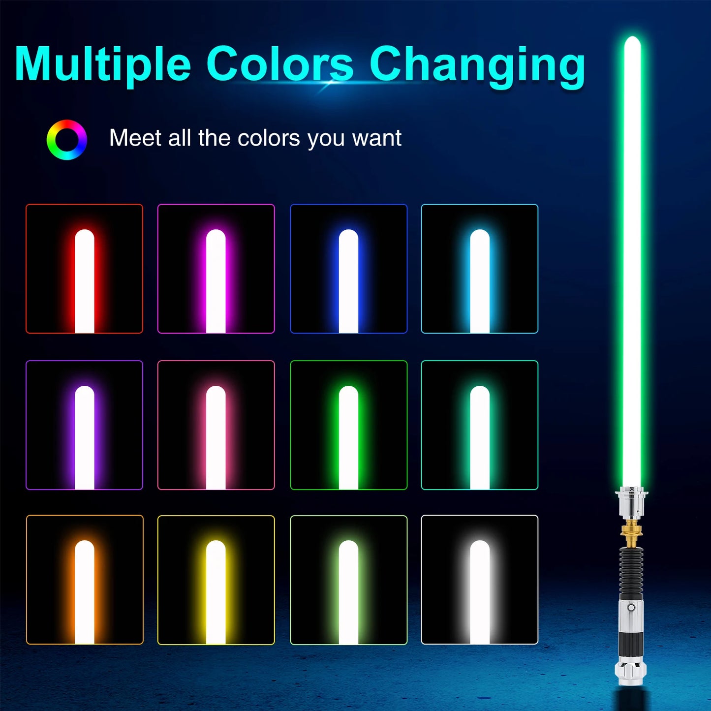 1977SaberFeast Obiwan Kenobi Neo Pixel Lightsaber App Control