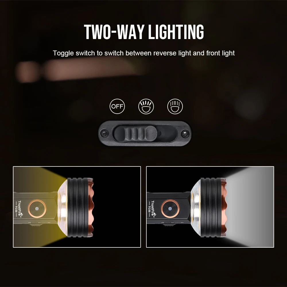 TrustFire TC50 5100LM Magnetic Rechargeable LED Flashlight Lantern