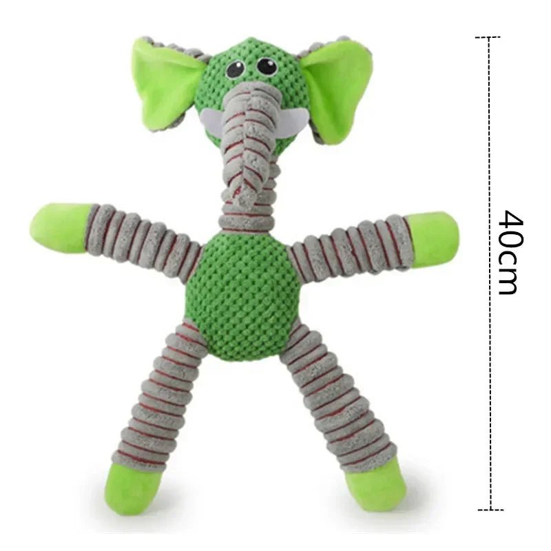 High-concerned Indestructible Large Dog Squeaky Plush Chew Toy For Training