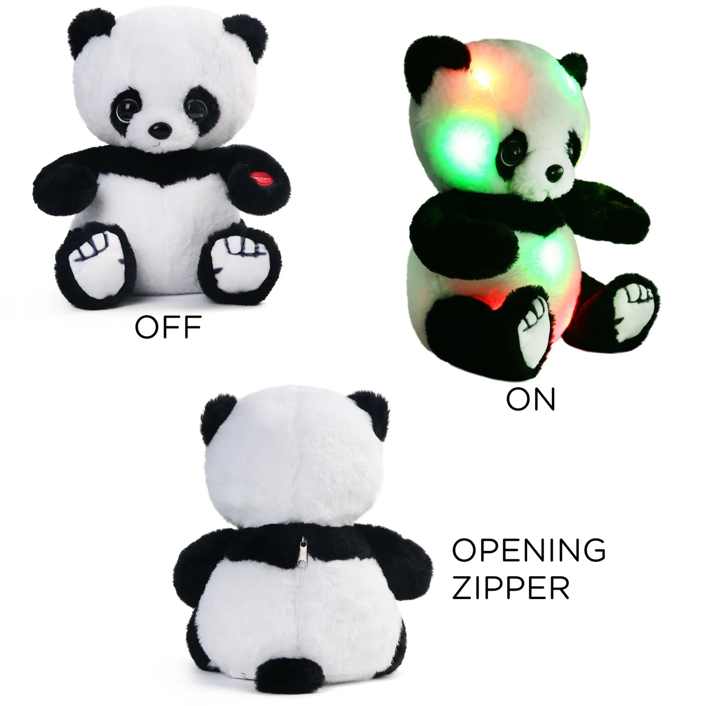 Light Up Panda Plush Toy With LED For Kids Delight