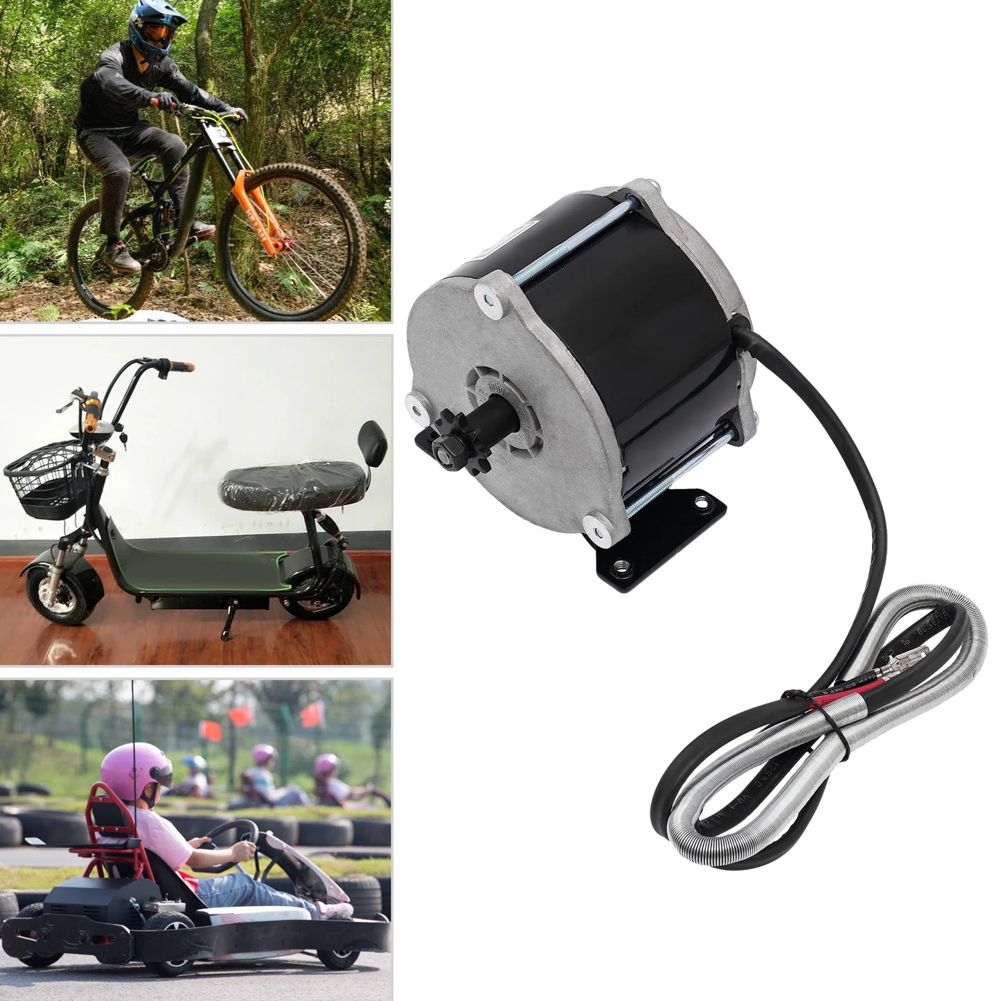 MY1018E D Brushed DC Motor 36V 500W For Electric Bikes