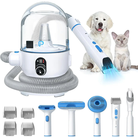HiMISS Pet Grooming Kit With Vacuum Suction And Tools