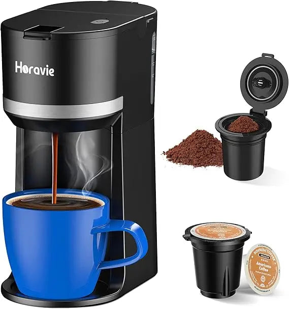 XMSJ Single Serve Coffee Maker For K Cup And Grounds