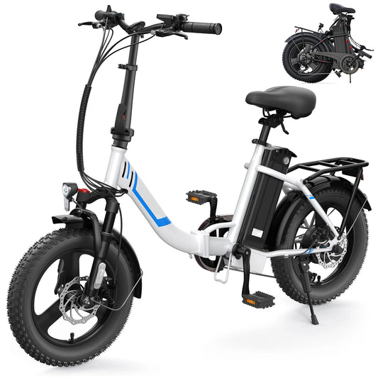 ViviFolded Folding Electric Bike 350W 48V Battery 20 MPH
