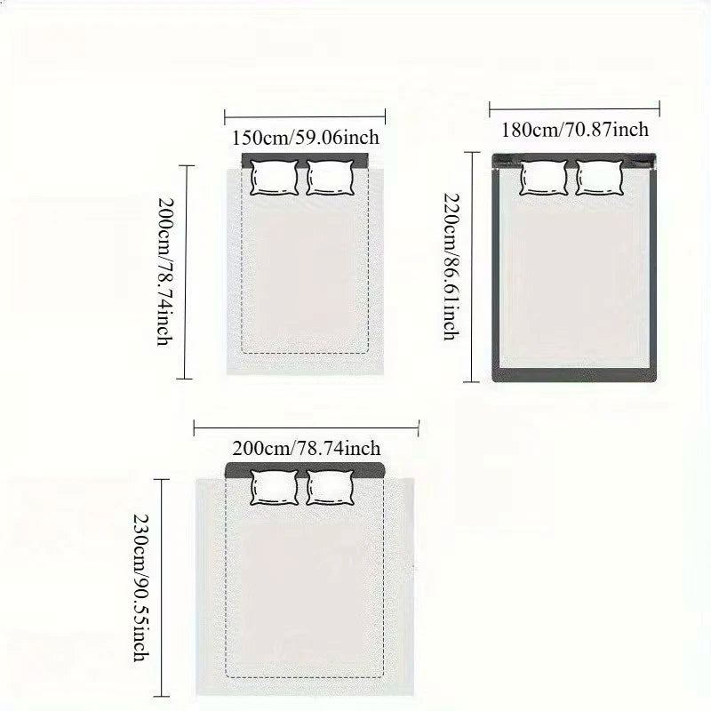 Gray Bean Paste Red Bean Double Layer Raschel Blanket Throw