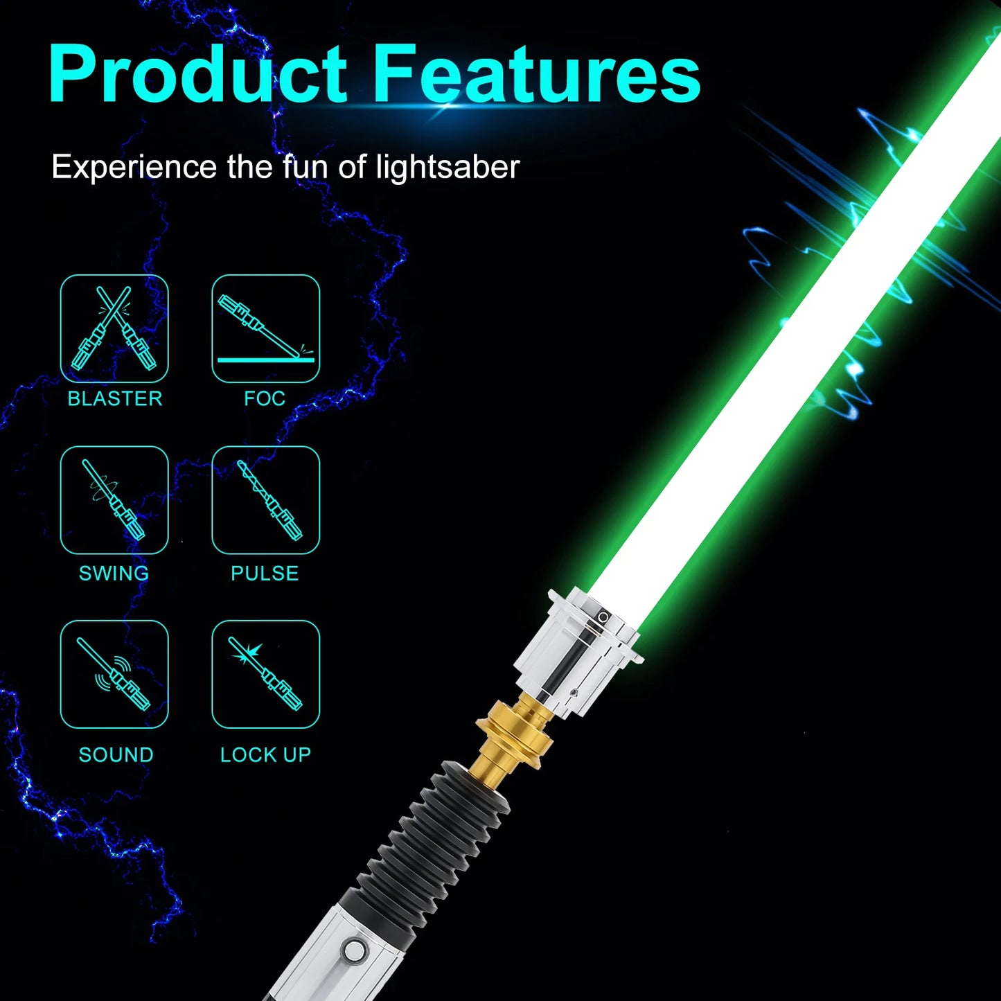 1977SaberFeast Obiwan Kenobi Neo Pixel Lightsaber App Control