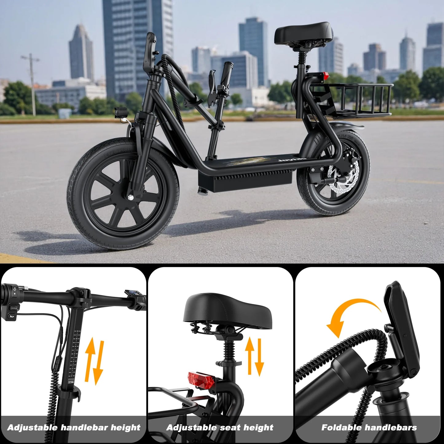 Joyhis JH1 Electric Scooter With Seat For Adults 20 MPH