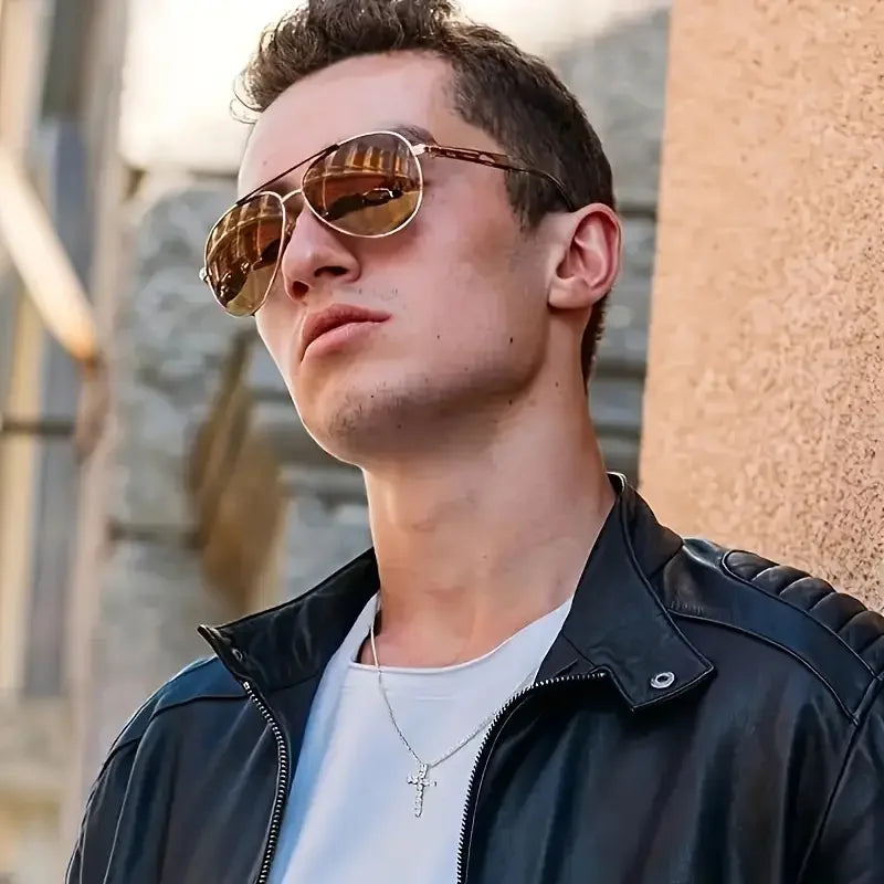 1pc S925 silver with moissanite cross necklace for men and women, daily wear Gemstone Jewelry Gift for Mom