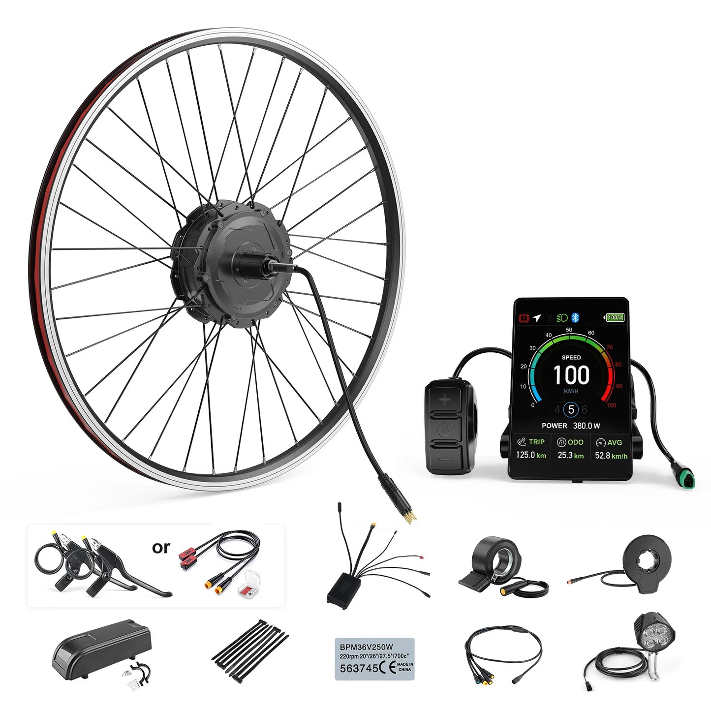 VBrake Wheel Hub Motor 48V 750W Rear Drive EBike Engine