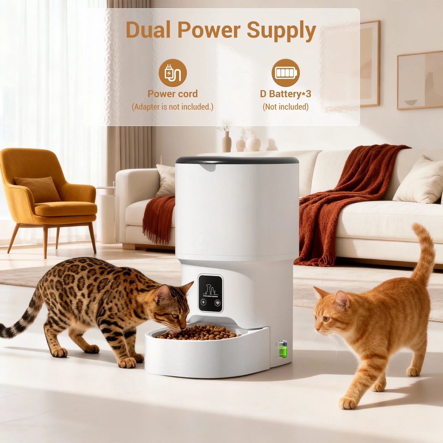 HiMISS Programmable Pet Feeder For Dogs And Cats With Timer