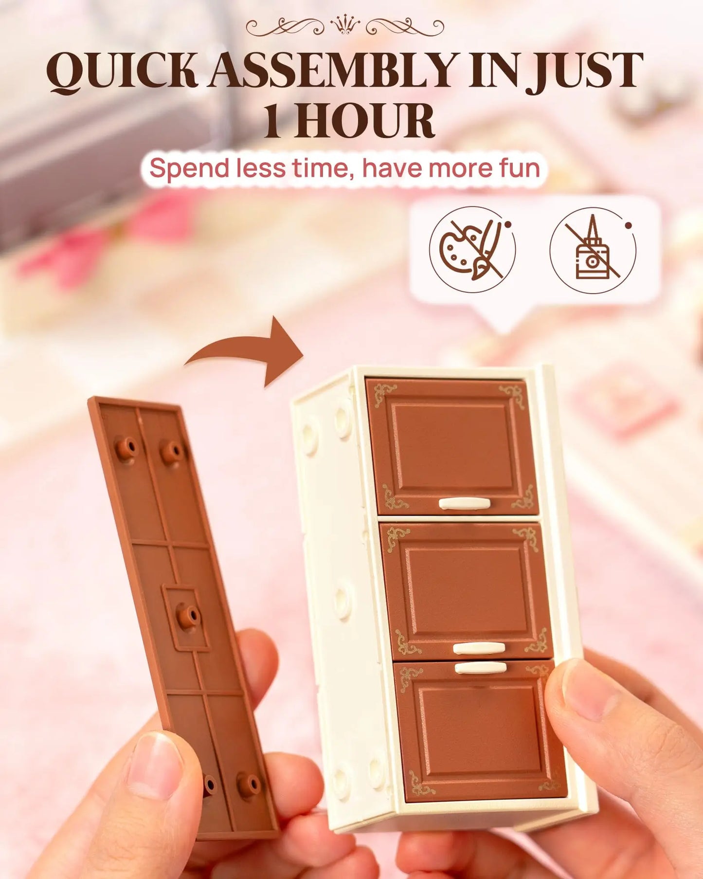Robotime Cake Shop Dollhouse Building Blocks