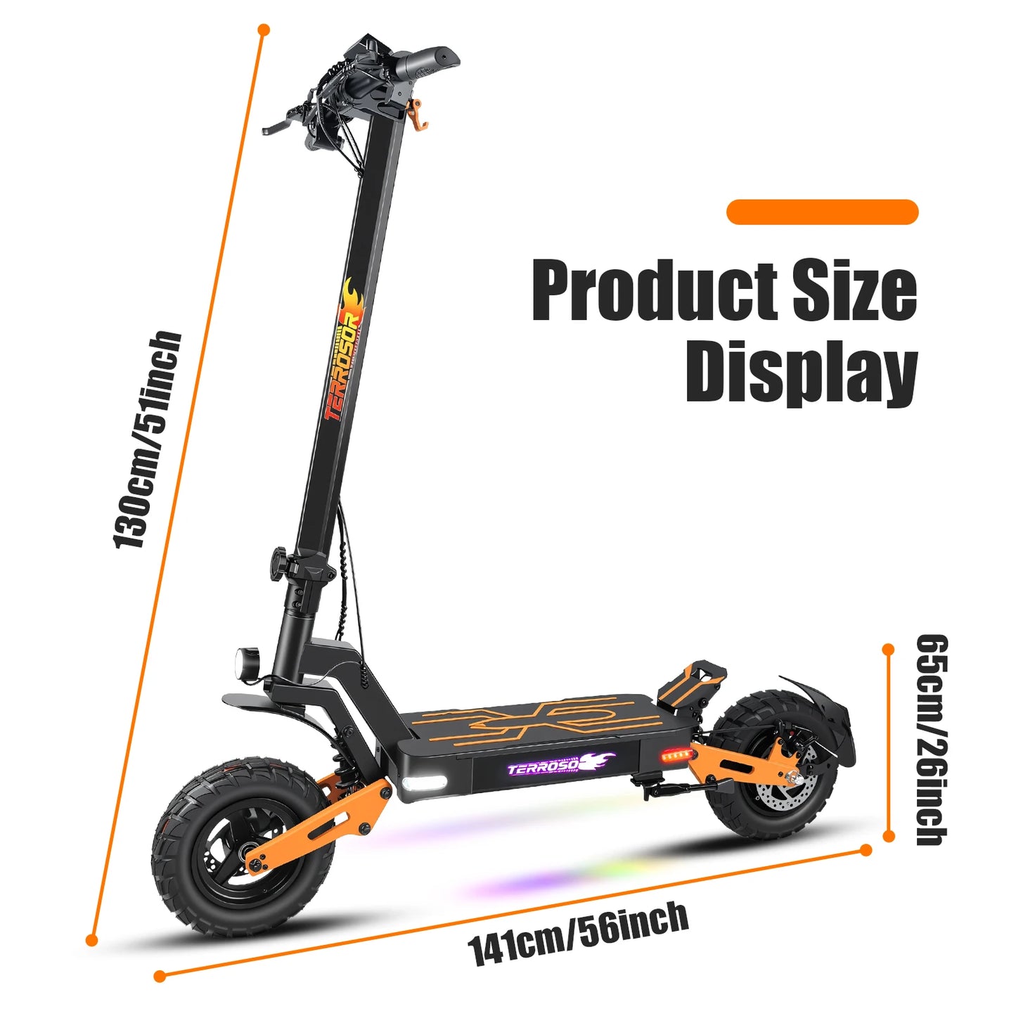 Electric Folding Scooter 1200W Up To 40Mph 30 Mile Range