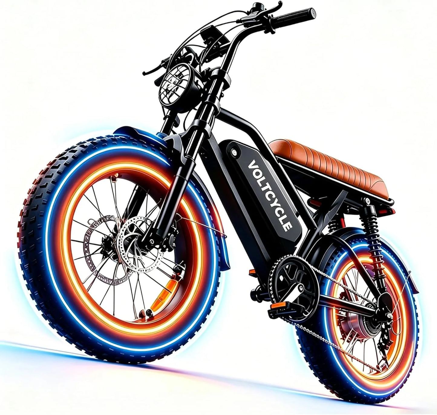 Fat Tire Electric Bike 1500W Peak Motor 48V Battery 70 To 100KM Range