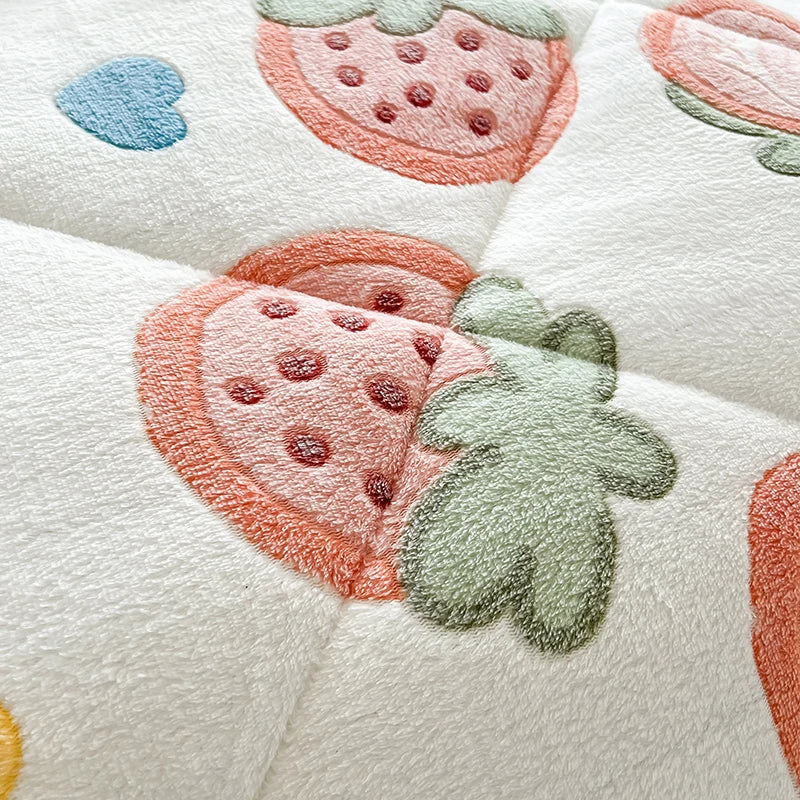 NONECN All-Season Thickened Lamb Wool Sherpa Quilt Set with Pillowcases