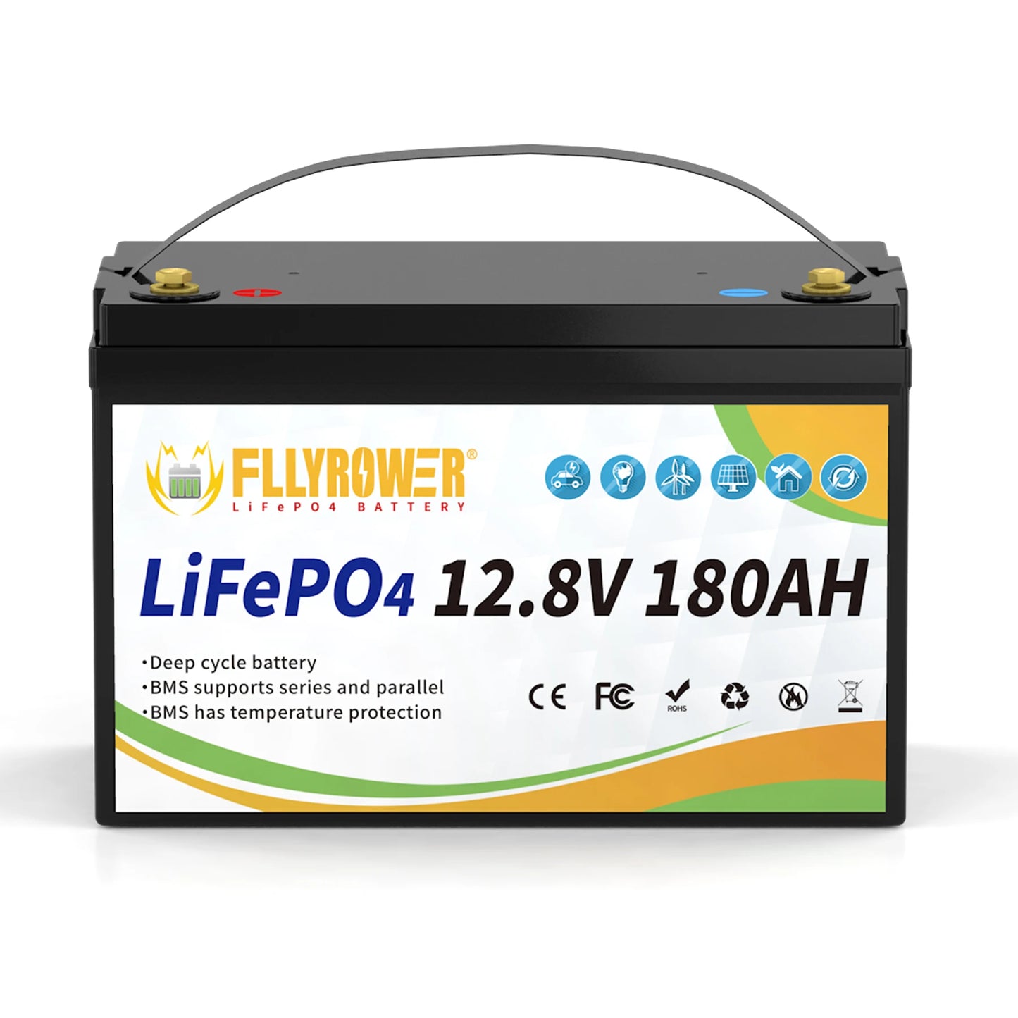 Fly Power LiFePO4 12V Battery Pack 100Ah 300Ah for RVs