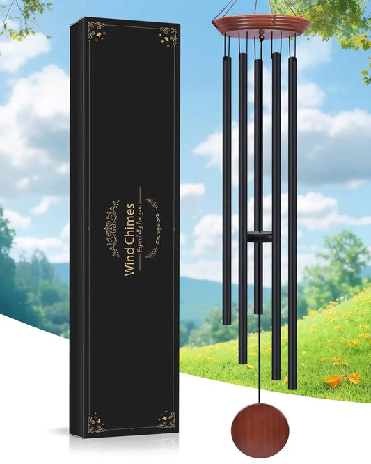 Memorial Wind Chimes Wood Outdoor Garden Deep Tone