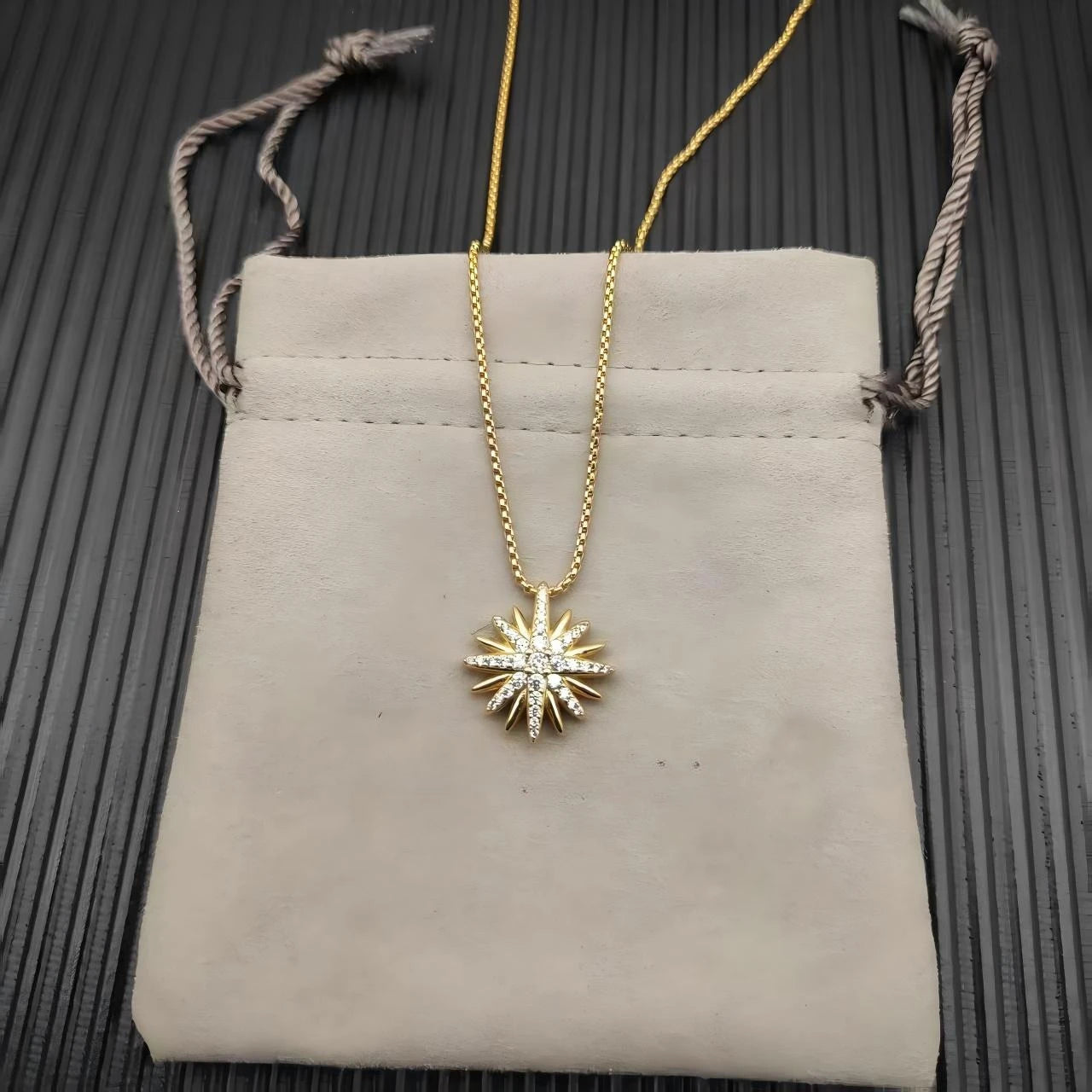 Sunflower Necklace Earrings Bracelet Set Sterling Silver