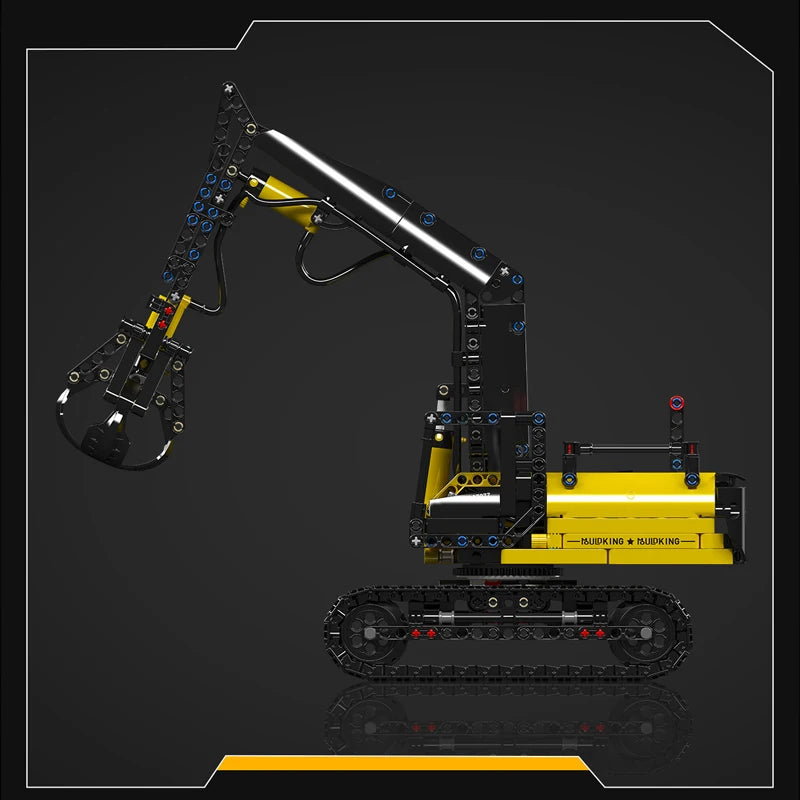 Mould King 17077 Hydraulic Log Grapple Engineering Truck Brick Set