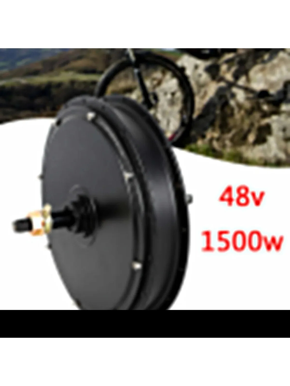 Bymaocar 1500W 48V Electric Bike Hub Motor Brushless Gear Rear