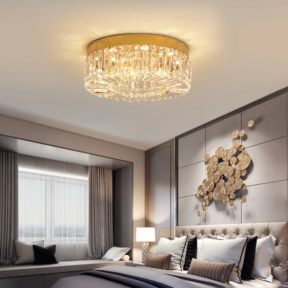 VETRULUS Crystal Ceiling Light Lux Modern Chandelier For Living Room