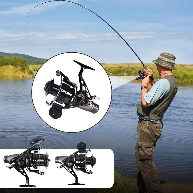 Spincast Fishing Reel Long Distance Saltwater Surf Casting Ergonomic Handle