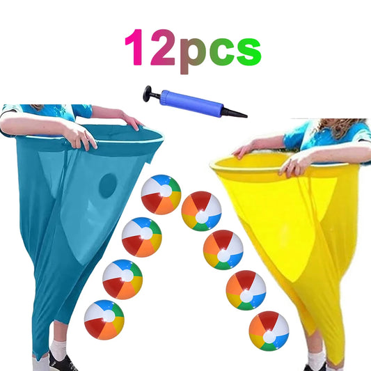12pcs Set of Fun Grandma Pants Throwing Games, Suitable for Parties and Backyard Family Interactive Game Sets, Grandma Pants Throwing Games, Suitable for Outdoor Party Games, Family Interactive Toys, Playroom Activities, Suit