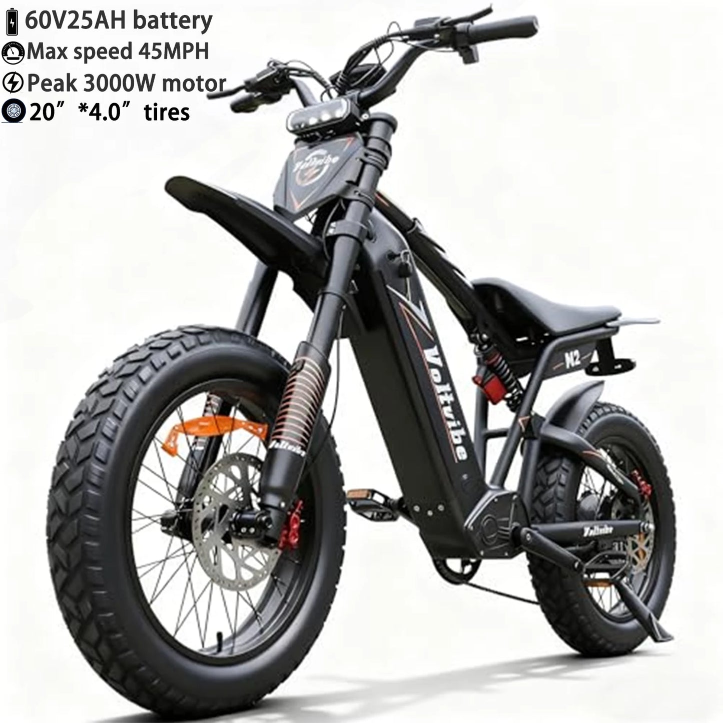 Baolujie Moto Electric Bicycle 1500 3000 5000W Peak