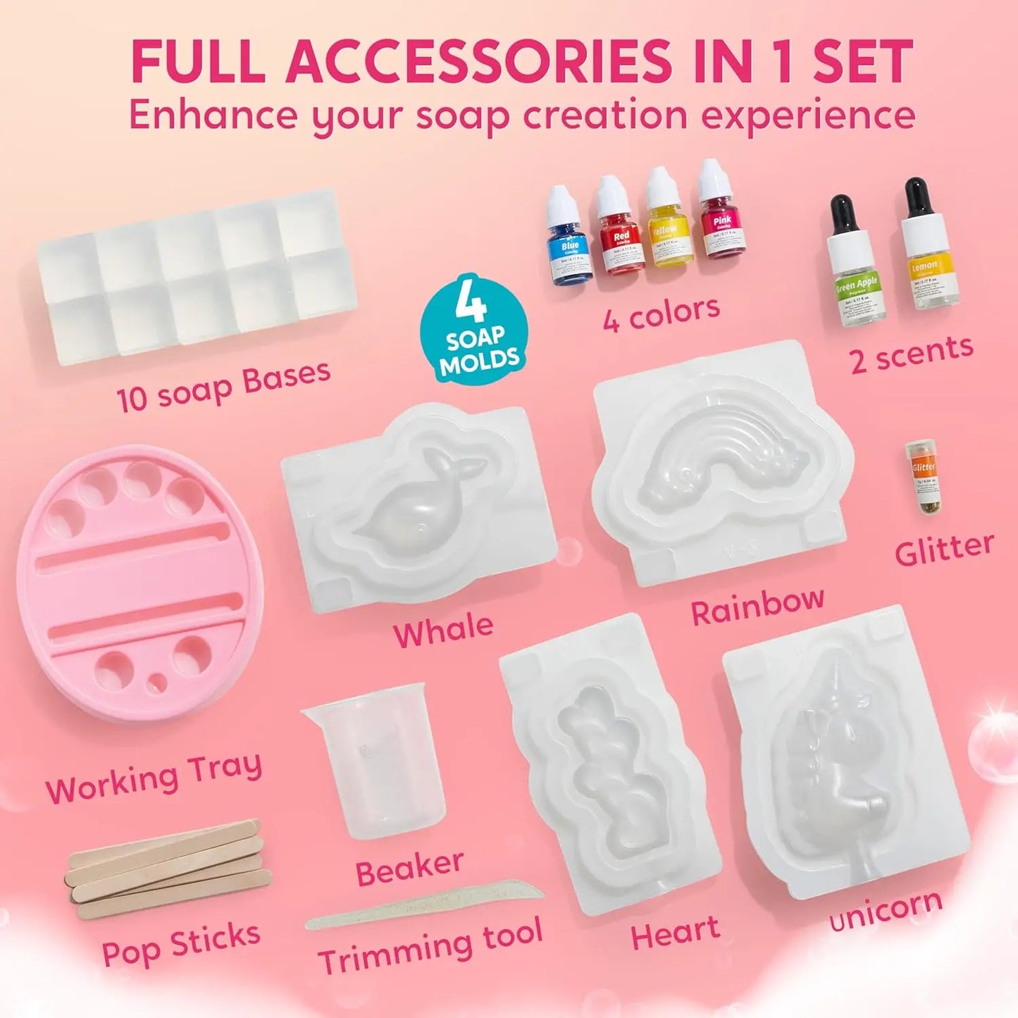 Joyfy Unicorn Soap Making Kit DIY for Kids and Teens