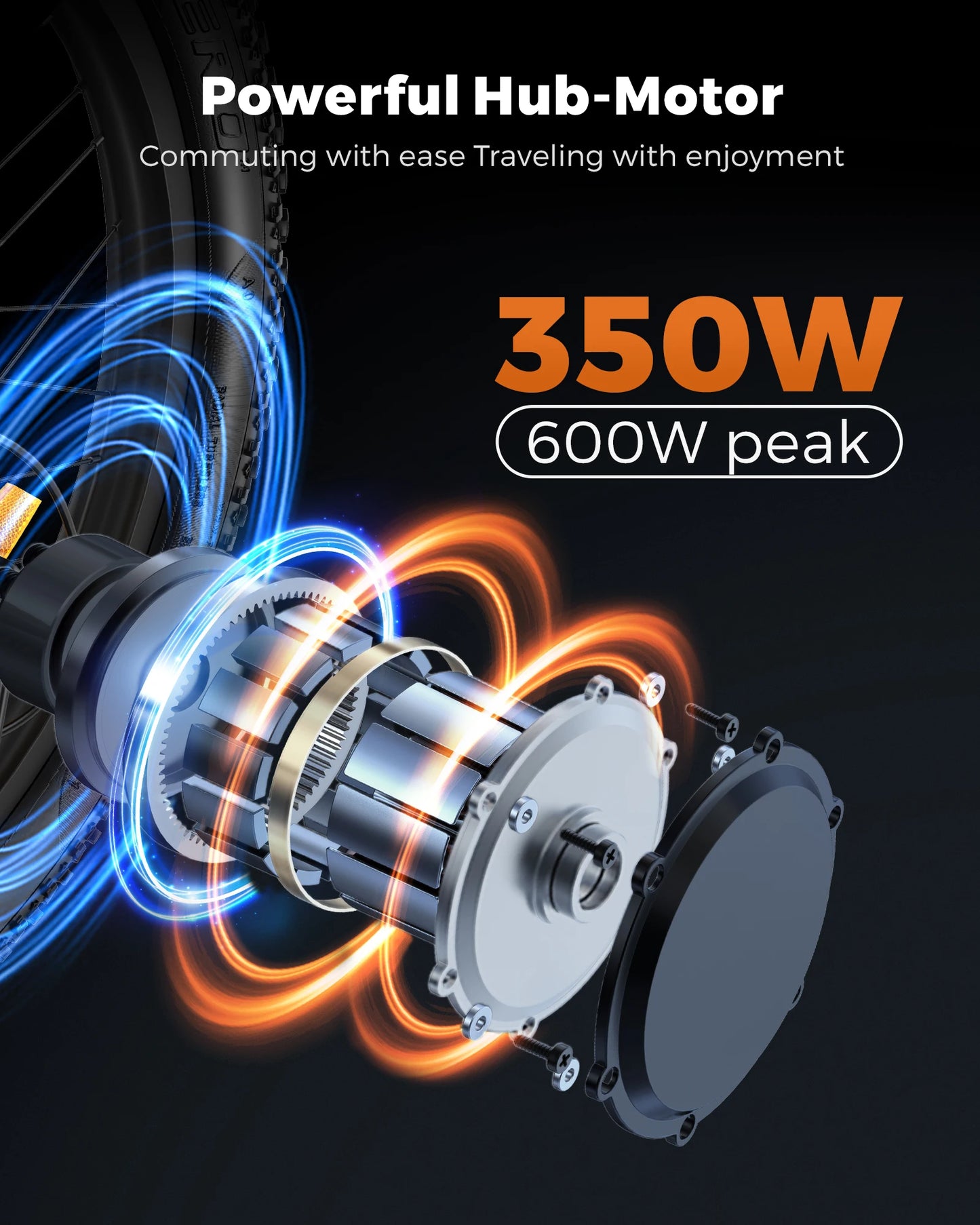 ENGWE T14 Folding Electric Bike 600W Peak Motor 48V Battery