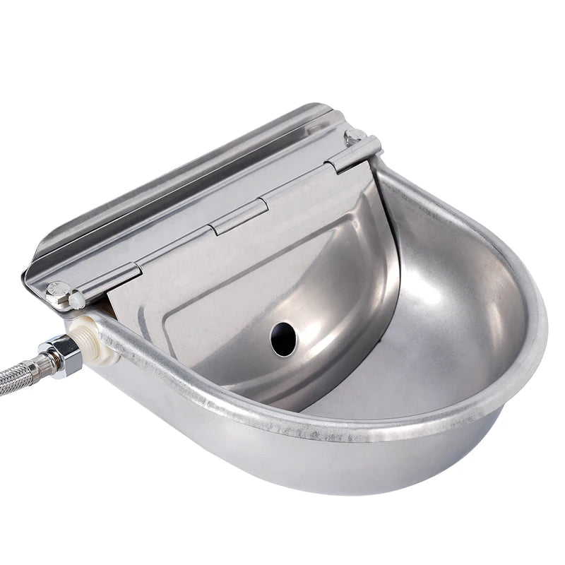 Jiecare Stainless Steel Automatic Drinking Bowl For Pets And Livestock