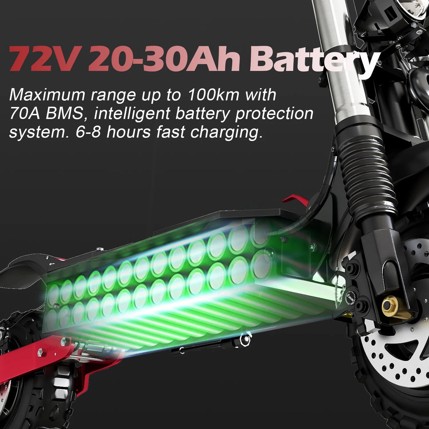 Jueshuai Outdoor Off Road Electric Scooter 48V 72V 1000W 6000W