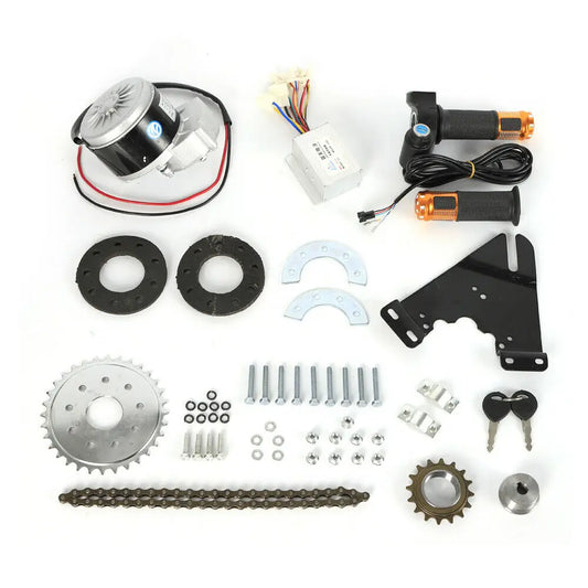 Bymaocar 24V 250W Brushed Motor Twist Throttle Mountain Bike Kit