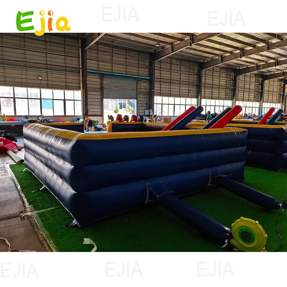 4 Person13Ft Pro-Grade Commercial Pedestal Joust Arena Inflatable Game Heavy Duty Gladiator Battle Interactive for Kids & Adults