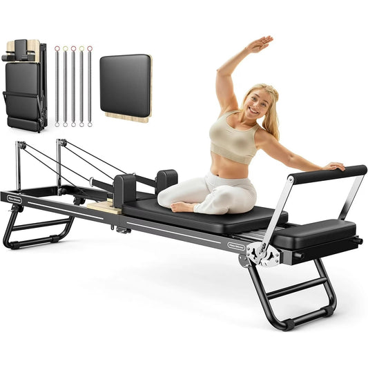 FED Fitness Foldable Pilates Reformer For Home Fitness