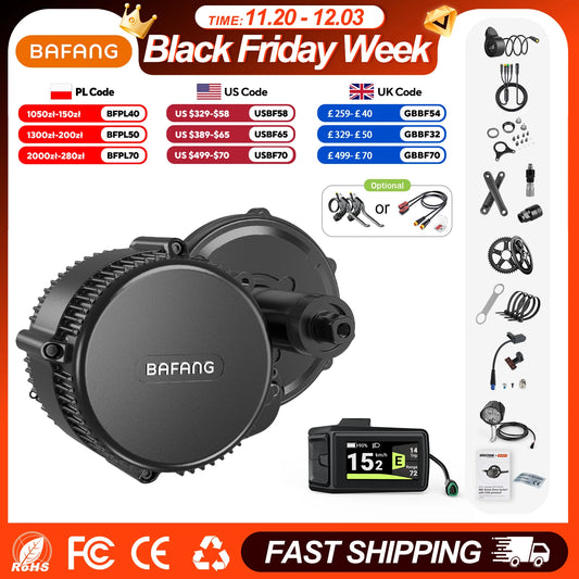 Bafang BBS02B 750W 48V Mid Drive Ebike Motor Kit Conversion