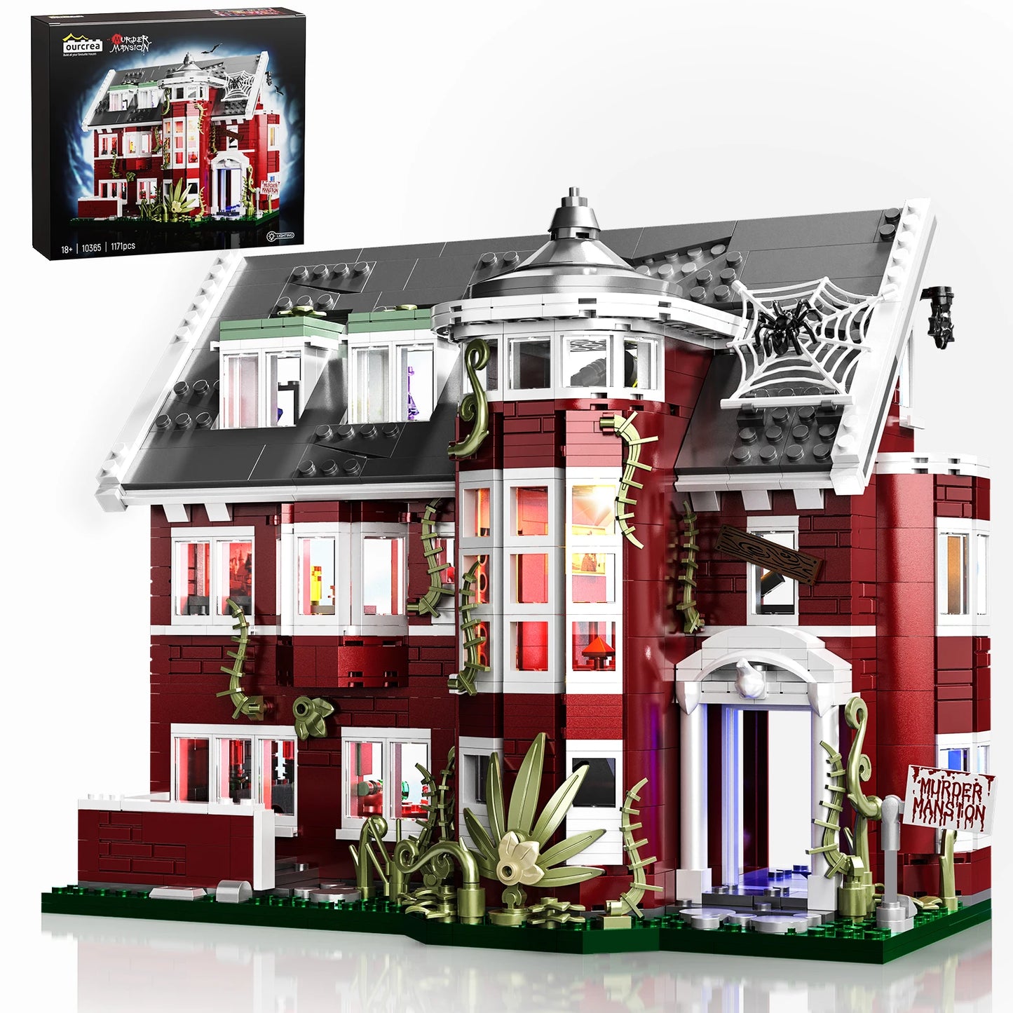 AHS Murder House Building Blocks Set Horror Story Creative Architecture Home Decoration Room Ornament Halloween Gifts for Adults Fans