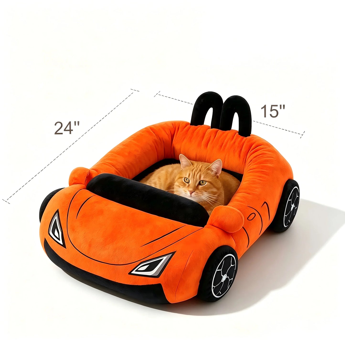 CWV Cute Cat Bed Supercar Cozy Pet Mat With Pillow