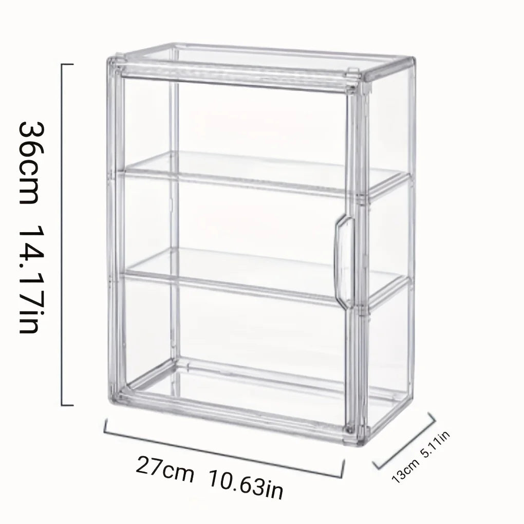 KYJG Luxury Acrylic Multi Layer Wall Mount Display Cabinet