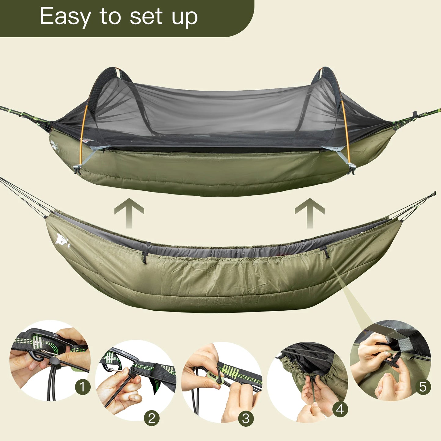 Night Cat Hammock Underquilt Insulated Sleeping Bag Blanket